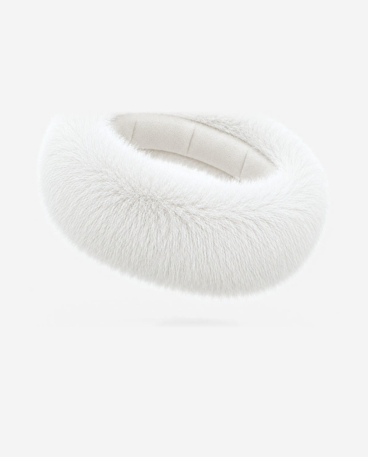 headband-en-fourrure|Blanc
