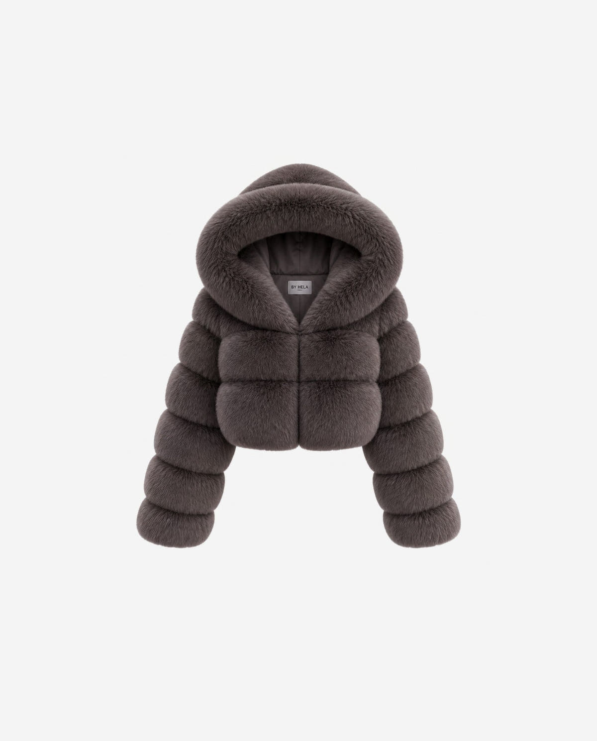 hooded-bubble-coat|Gris foncé