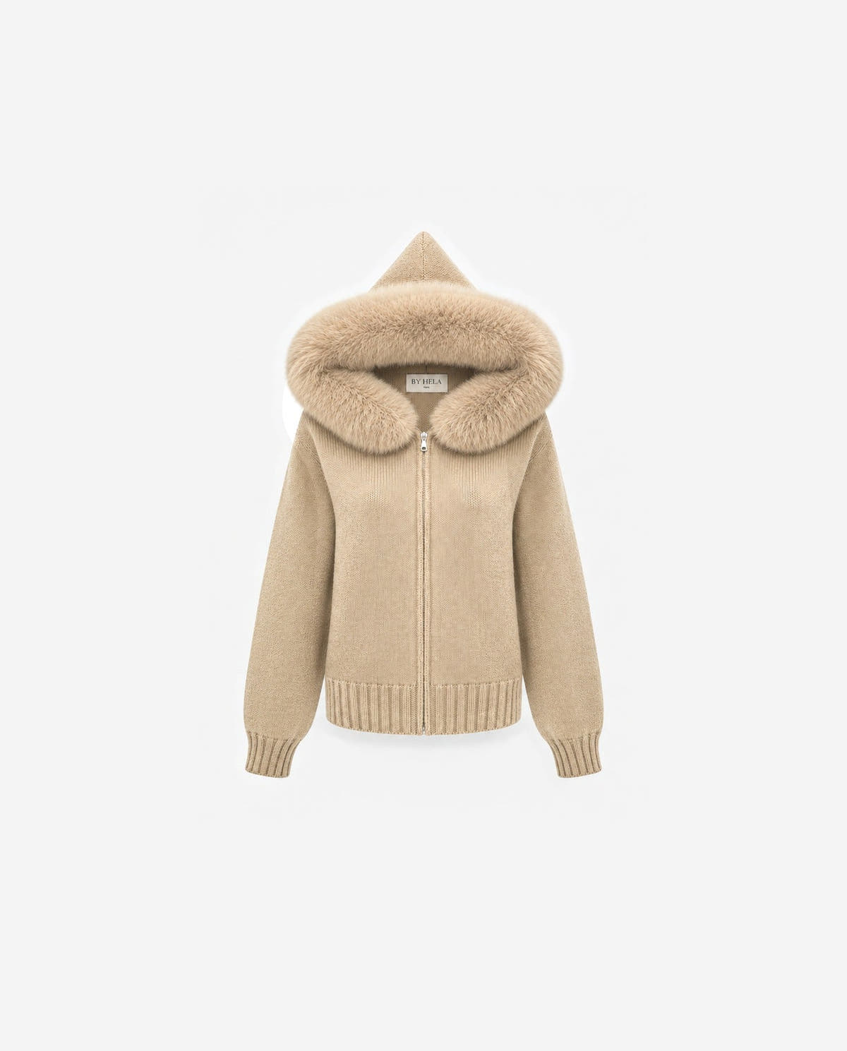 hoodie-zip-fur|Camel