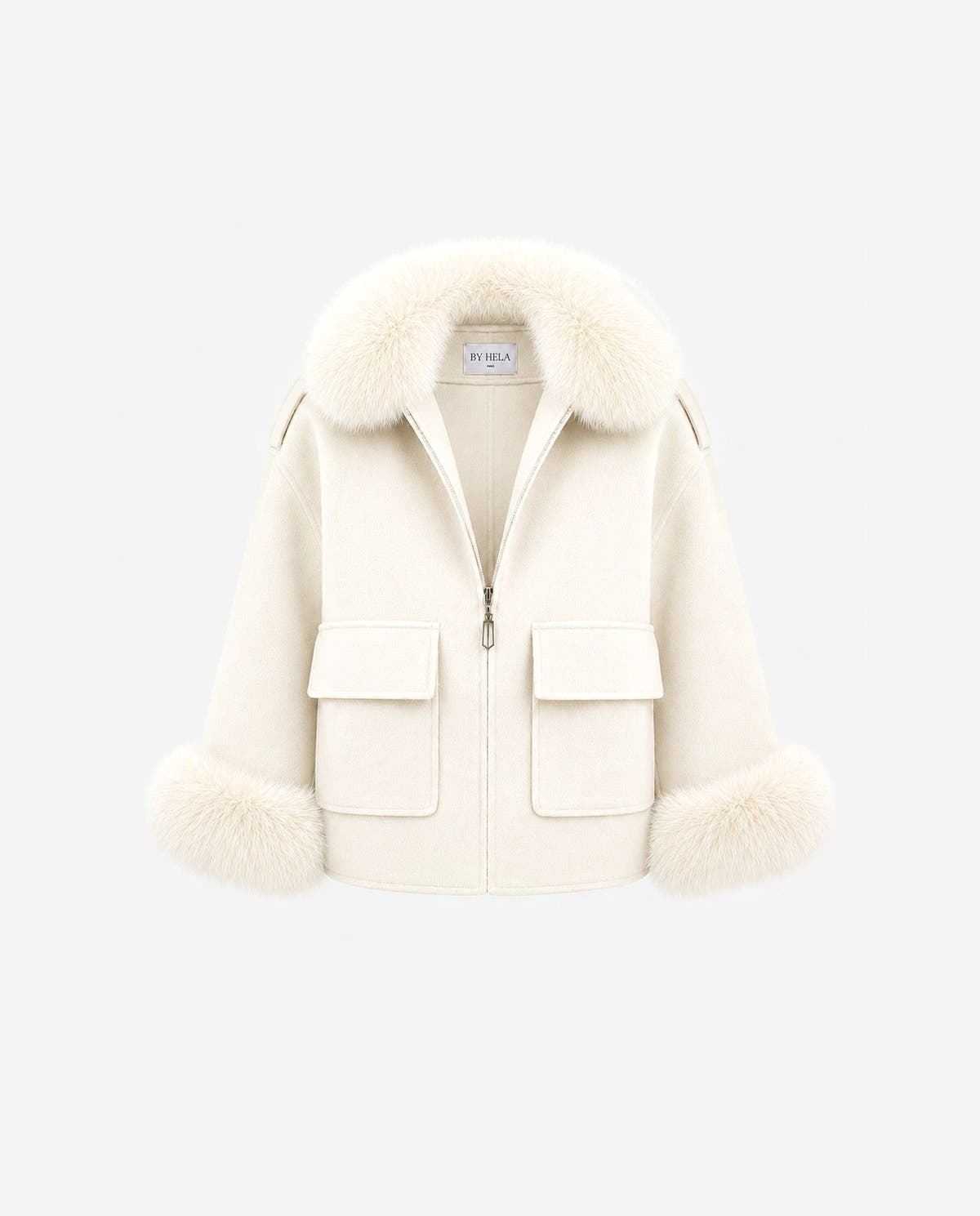 veste-en-cashmere|Blanc crème