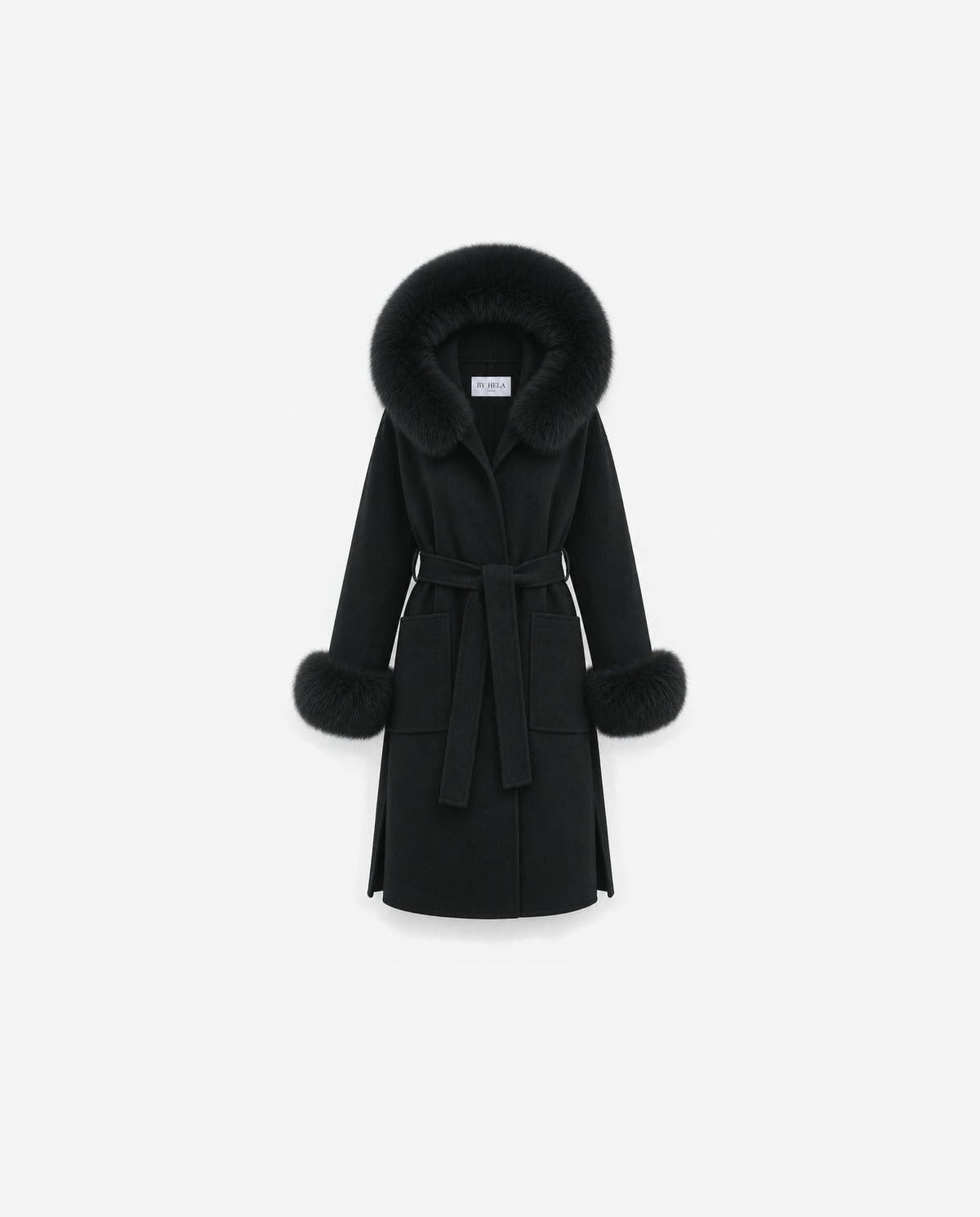 cashmere-coat-cuff-long|Noir