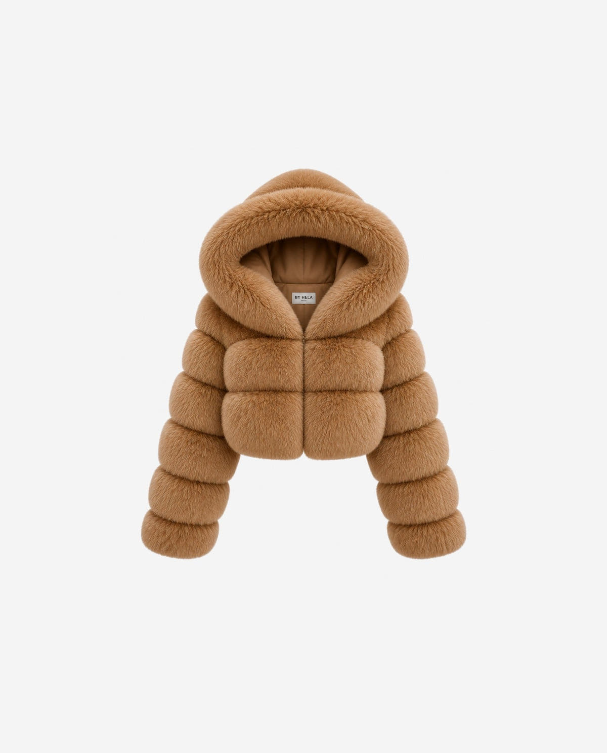 hooded-bubble-coat|Camel