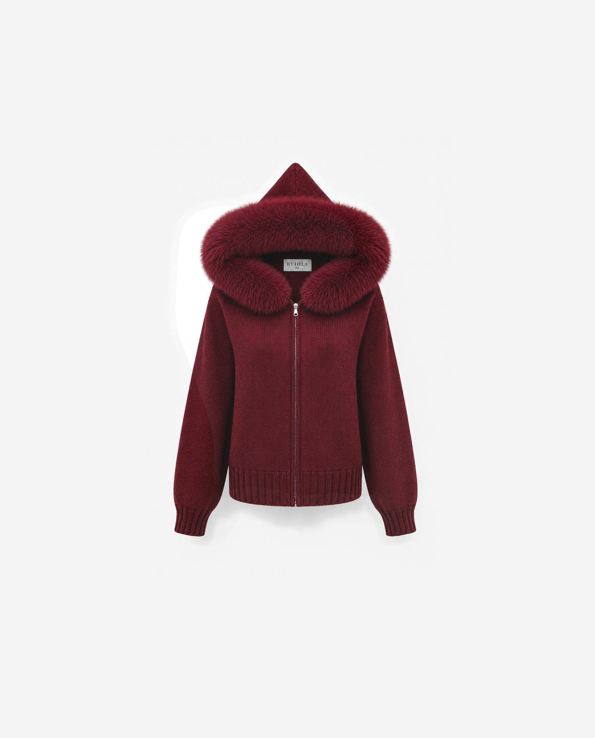 hoodie-zip-fur|Bordeaux